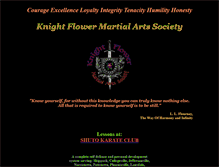 Tablet Screenshot of knightflowermartialarts.com